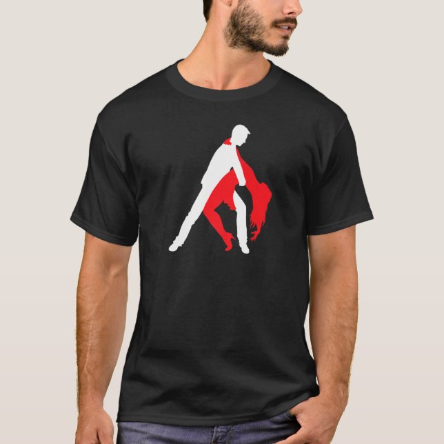Camiseta Casal 1 da dança de Salsa (Frente)