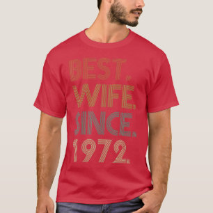 Camiseta Casal 50º aniversário de casamento, melhor esposa 