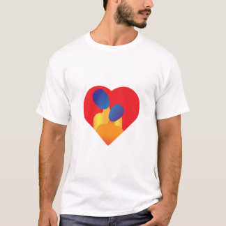 Camiseta Casal abstrato