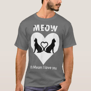 Camiseta Casal Amor Gatos Significa que te amo