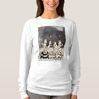 Camiseta Casal apaixonado Tinta de desenho personalizada