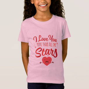 Camiseta Casal Arte Eu Te Amo Mais Do Que Todas As Estrelas