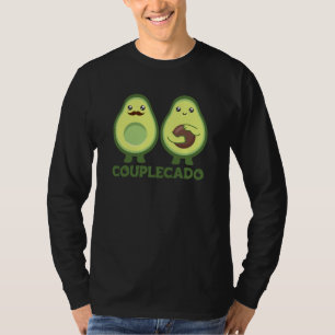 Camiseta Casal Avocado Melhor Meio Casal Grávida