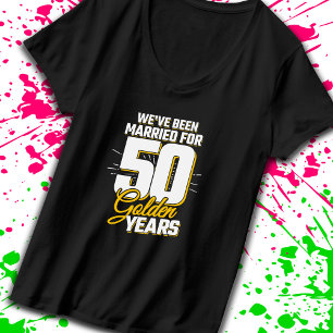 Camiseta Casal Casado 50 Anos - 50º Aniversário de Casament