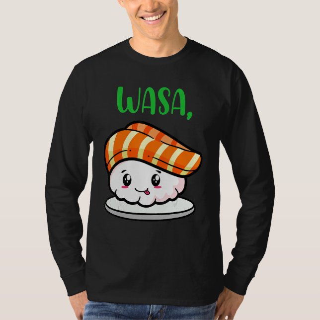 Camiseta Casal Cute Sushi Funny Wasa Bae (Frente)