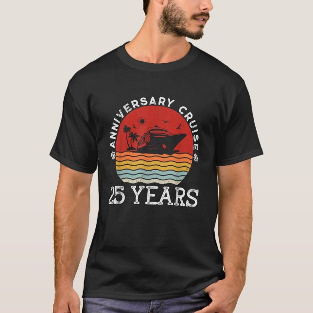 Camiseta casal de 25 anos Casamento 25 Crusie Shi (Frente)