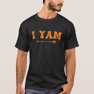 Camiseta Casal de Ação de Graças Ela é minha batata doce