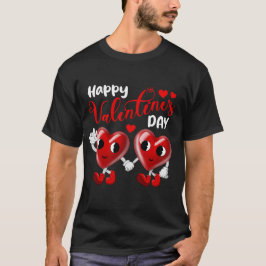 Camiseta Casal de Amor Coração Feliz dia de os namorados Bo