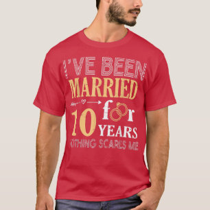 Camiseta Casal De Anel, Casado Há 10 Anos Nada
