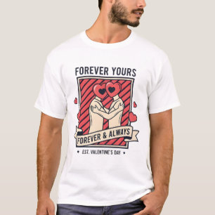 Camiseta Casal de Cabeça de Coração "Para Sempre Seu" Surre
