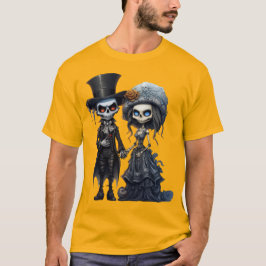 Camiseta Casal de cadáveres de noiva assustadora do Hallowe