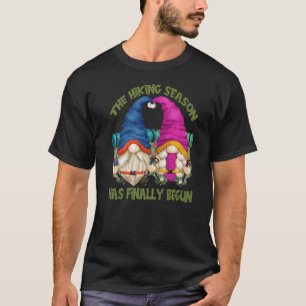 Camiseta Casal de Camping da Vida de Mochileiro Com Gnomos