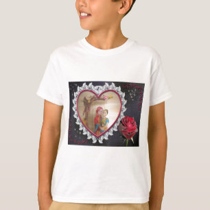 Camiseta Casal de Casamento Asiático na Impressão/ Swing He