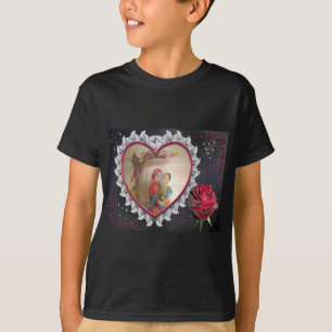 Camiseta Casal de Casamento Asiático na Impressão/ Swing He