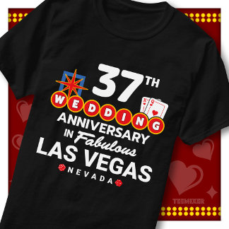 Camiseta Casal de casamento de 37º aniversário fabuloso em