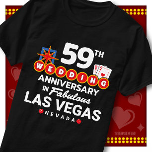 Camiseta Casal de casamento de 59º aniversário fabuloso em