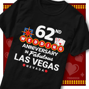 Camiseta Casal de casamento de 62º aniversário fabuloso em 