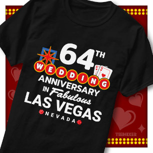 Camiseta Casal de casamento de 64º aniversário fabuloso em 