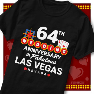Camiseta Casal de casamento de 64º aniversário fabuloso em