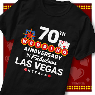 Camiseta Casal de casamento de 70º aniversário fabuloso em 