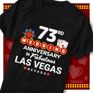 Camiseta Casal de casamento de 73º aniversário fabuloso de