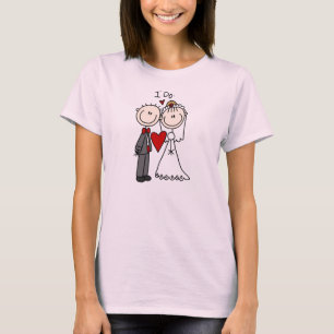 Camiseta Casal de casamento I Do T-shirts e presentes