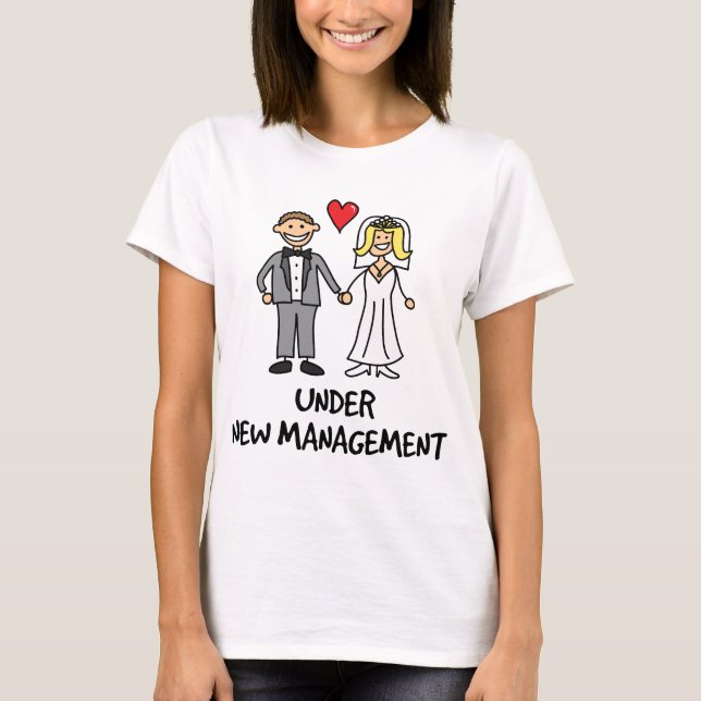 Camiseta Casal De Casamento - Sob Nova Gestão (Frente)