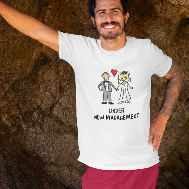 Camiseta Casal De Casamento - Sob Nova Gestão (Criador carregado)