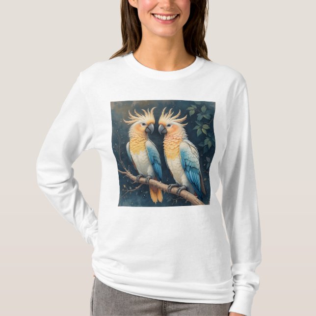 Camiseta Casal de Cenoura Cockatoo (Frente)