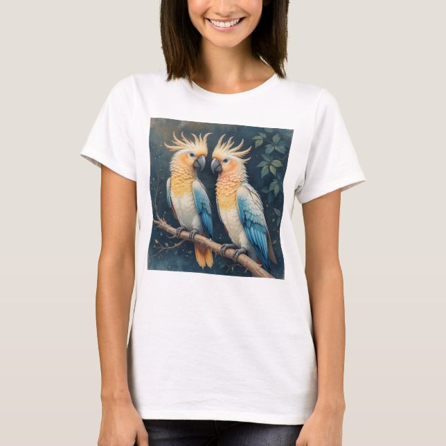 Camiseta Casal de Cenoura Cockatoo (Frente)