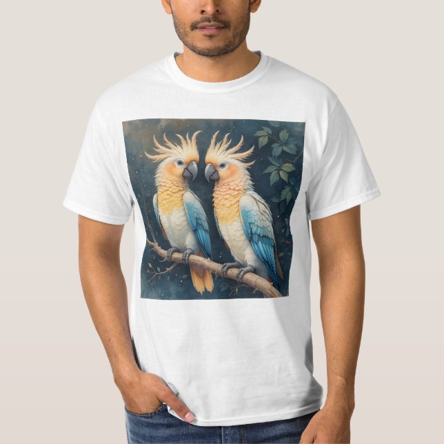 Camiseta Casal de Cenoura Cockatoo (Frente)