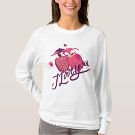 Camiseta Casal de coruja eu amo você