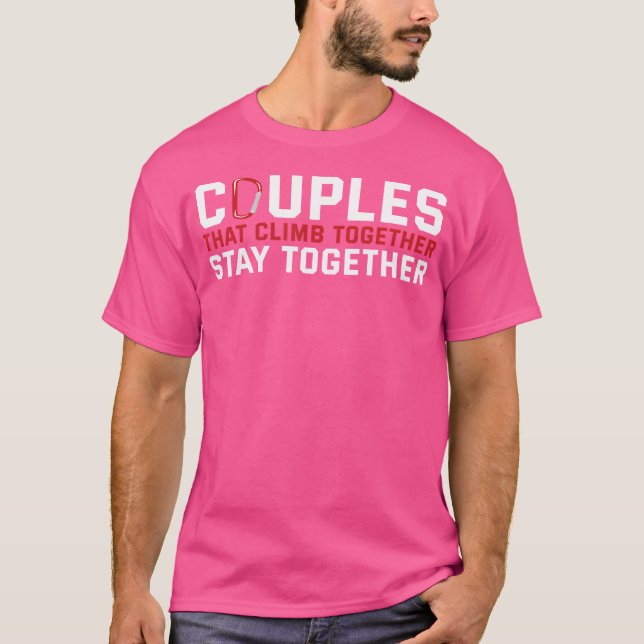 Camiseta Casal de Escala de Rock (Frente)