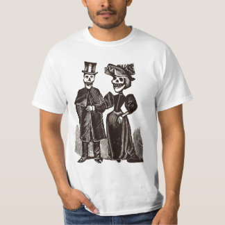 Camiseta Casal de esqueleto