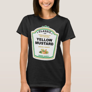Camiseta Casal de Figurino do Dia das Bruxas de Mostarda de