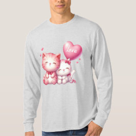 Camiseta Casal de Gato Rosa