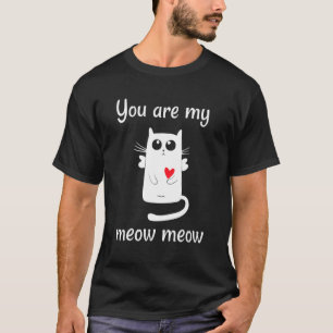 Camiseta Casal de gatos apaixonados Prova de amor doce Dia 