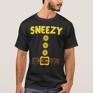 Camiseta Casal de Grupo de Figuras de Halloween Fácil Anão