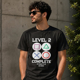 Camiseta Casal de Jogadores Completo Nível 2 Combinando