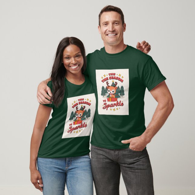 Camiseta Casal de Natal (Unissex)