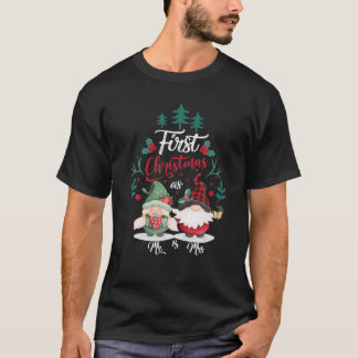 Camiseta Casal De Natal, Primeiro Natal Como Sr. E Sra., N