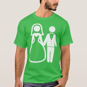 Camiseta Casal de Noivos Estético da Moda