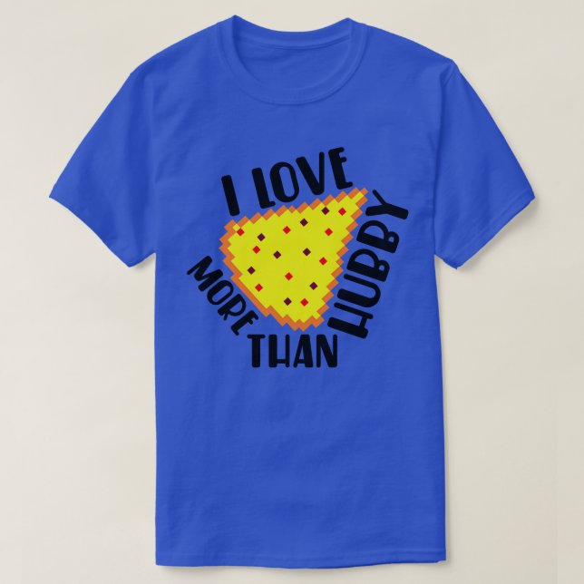 Camiseta Casal de pizza ama engraçado (Frente do Design)