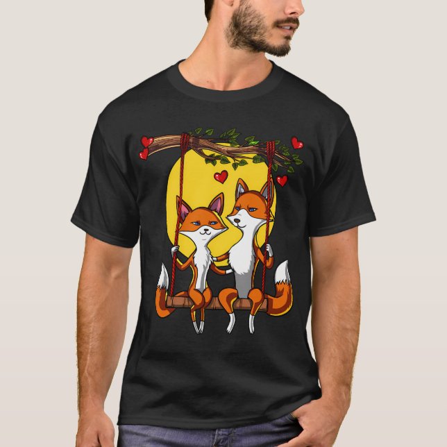 Camiseta Casal de Raposas Fofas (Frente)