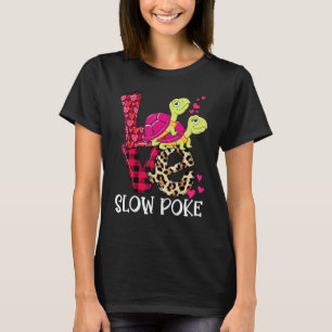 Camiseta Casal de Tartaruga Engraçada Lenta, Namorados de T