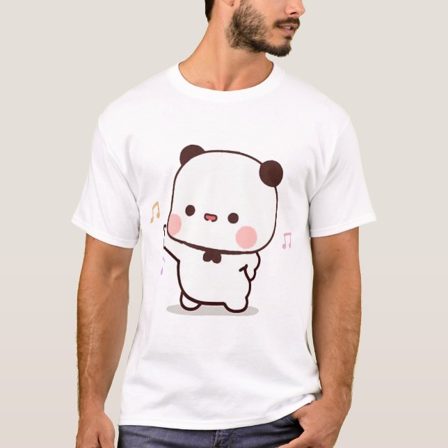 Camiseta Casal De Urso De Panda E Brownie(5) (Frente)