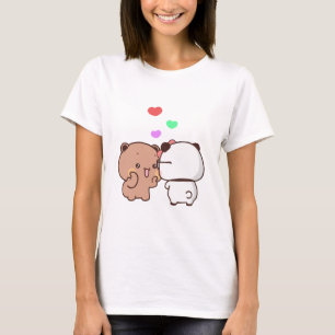 Camiseta Casal de urso Panda, bubu e abraços dudu