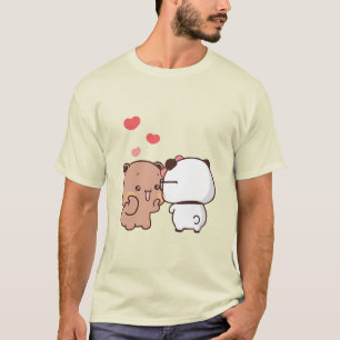 Camiseta Casal de urso Panda, bubu e abraços dudu