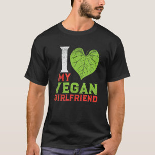 Camiseta Casal De Vegan Baseado Em Fábrica Bela Eu Amo Min