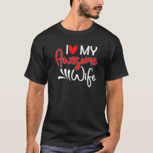 Camiseta Casal Dizendo Que Eu Amo Meu Incrível Par De Espos